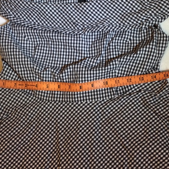 Forever 21 black and White Checkered Print Off the shoulder Dress - Picture 7 of 12